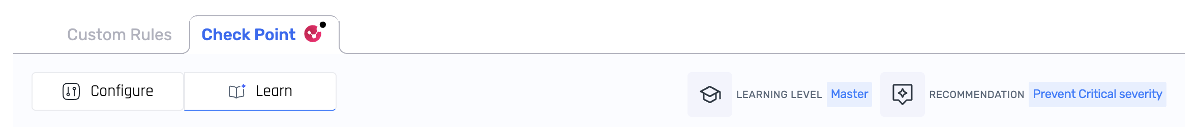 ML-based WAF Learning Level